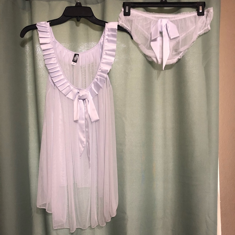 Cassandra baby doll bridal lingerie set, size s